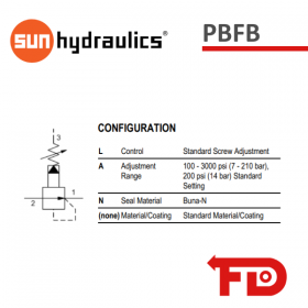 PBFBLAN - REDUZIERUNGS-ENTLASTUNGSVENTIL | SUN HYDRAULICS