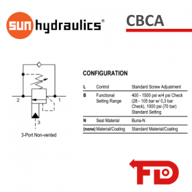 CBCALBN - COUNTERBALANCE VALVE | SUN HYDRAULICS